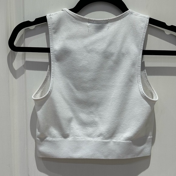 Essentials White Cropped Tank - Picture 2 of 2